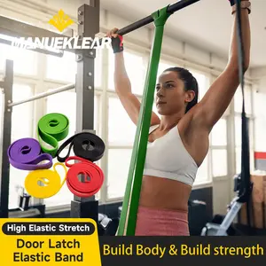 Manueklear 5-Piece Resistance Bands Set, High Elastic Natural Latex, 2-125lbs, Durable Full-Body Workout, Strength Training for Men & Women