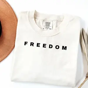 Comfort Colors Freedom Charlie Kirk TShirt, Faith-Based Unisex Tee, Activist & Human Rights Support, Political Awareness Long Sleeve Shirt