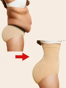 Women's High Waist Shaping Shorts, Shapewear, Butt Lifting, Breathable Anti-Curl Belt, Smooth Contour, Underwear for Yoga, Gym, Postpartum, Seamless, Fit