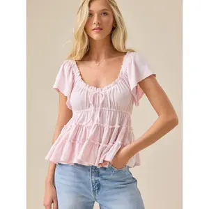 Jilliann Tiered Babydoll Top - altar'd state