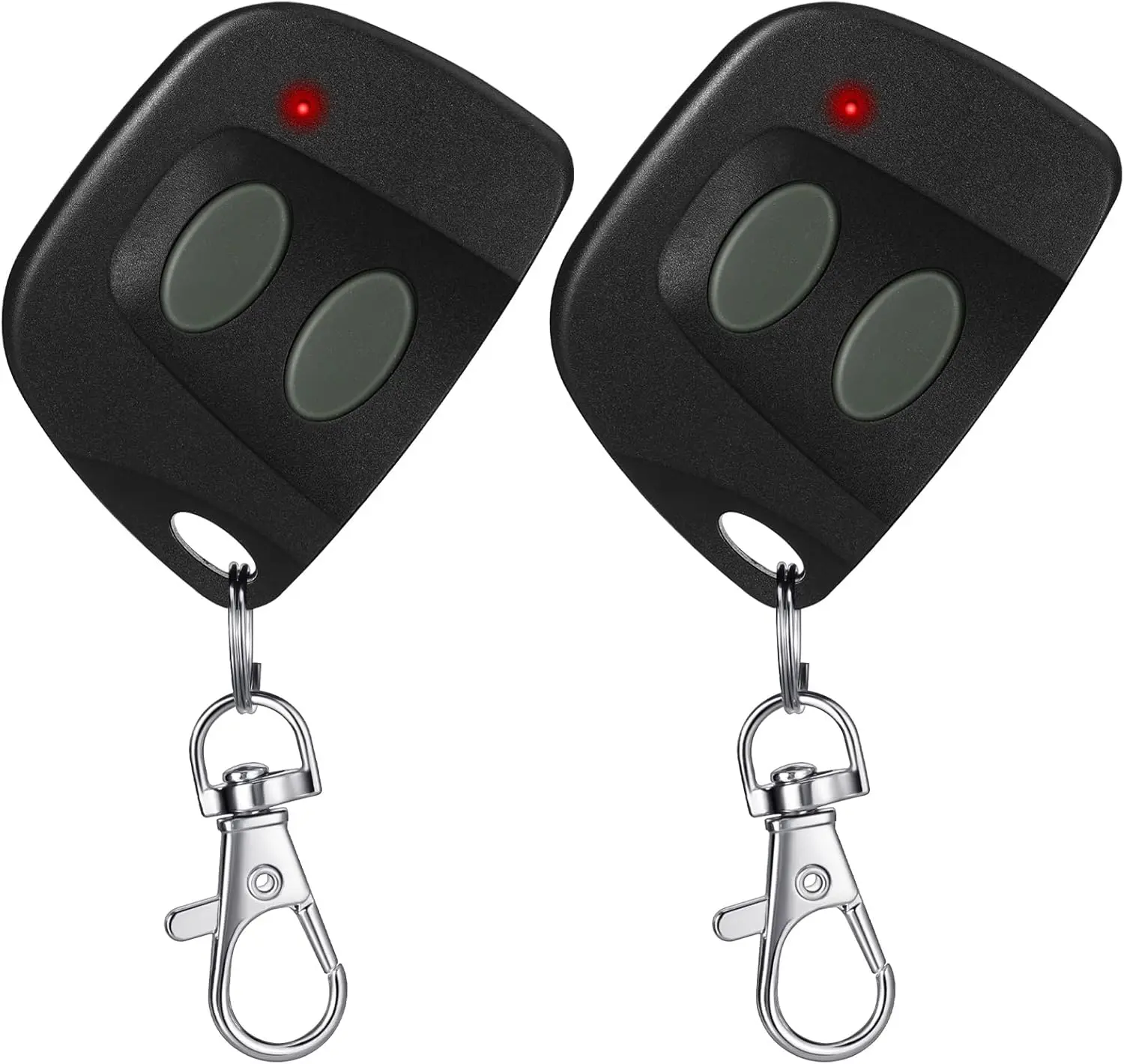 2 count 10 Dip  Garage Door Remote Two Button Garage Remote Compatible with Multicode 300mhz 3089 3060 3070 3083 Gate Opener with , Control 2 Different Doors Simultaneously