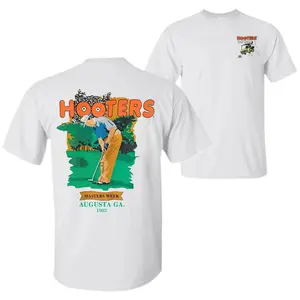 Hooters Golf Club 1993 retro style unisex T-shirt, full-color golf cart pattern, summer casual cotton T-shirt, unisex, men's short-sleeve top