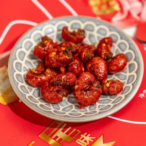 Spicy Crayfish Tails Snack - Ready-to-Eat, Crunchy Crispy & Flavorful Snack Crispy Shell, Tender Meat No Peeling, Just Eating (150g)