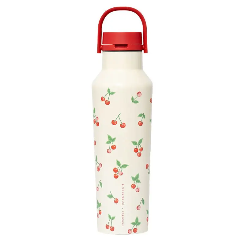 CORKCICLE | 20oz Sport Canteen - Rifle Paper Co. Cherries