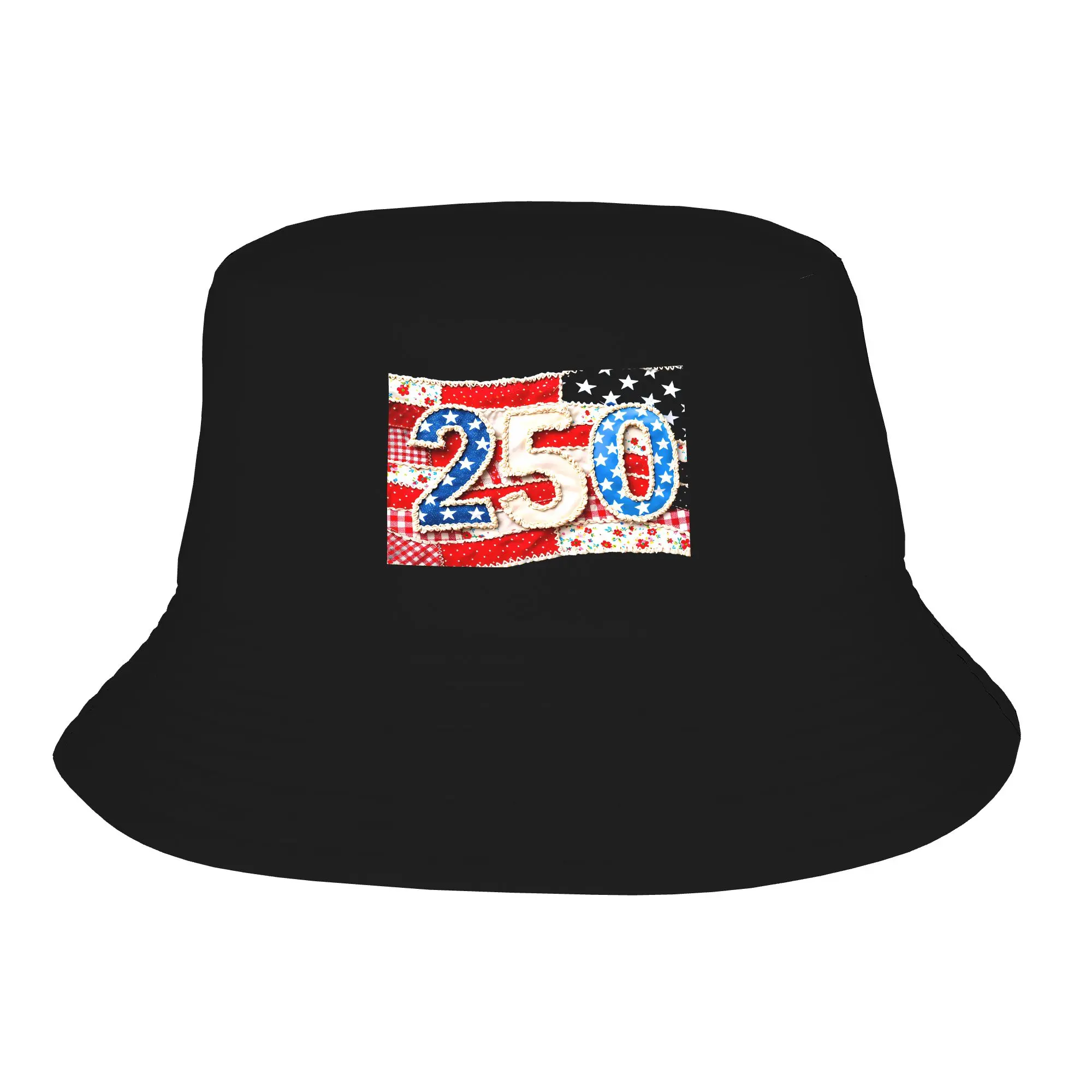 Adult Double-Layer Fisherman's Hat -  Patriotic 250 Anniversary Bucket Hat （Customizable design available）
