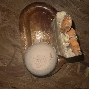 DazzleBombs Limited edition Pumpkin Spice Glow Gift Set Handcrafted Soap Bath Bomb & Epoxy Soap Dish for Relaxing Bath Time. Holliday gifts.