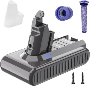 6000mAh 21.6V for Dyson V6 Battery Replacement Compatible with SV03 SV04 SV05 SV06 SV07 SV09 VTC4 DC58 DC59 DC61 DC62 DC72 V6, Battery for Absolute Animal Motorhead Handheld Vacuum