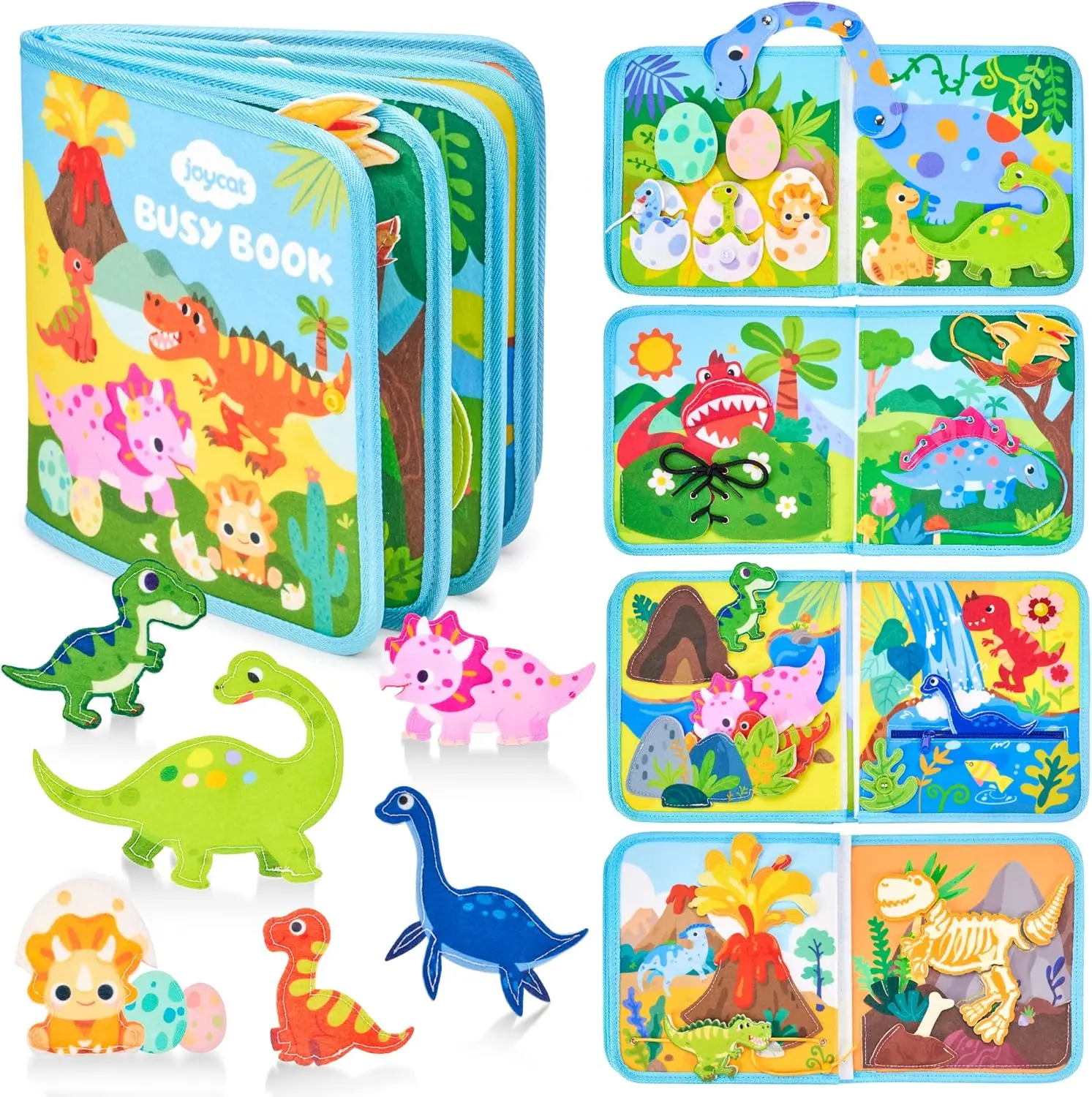 JoyCat Busy Book Dinosaur
