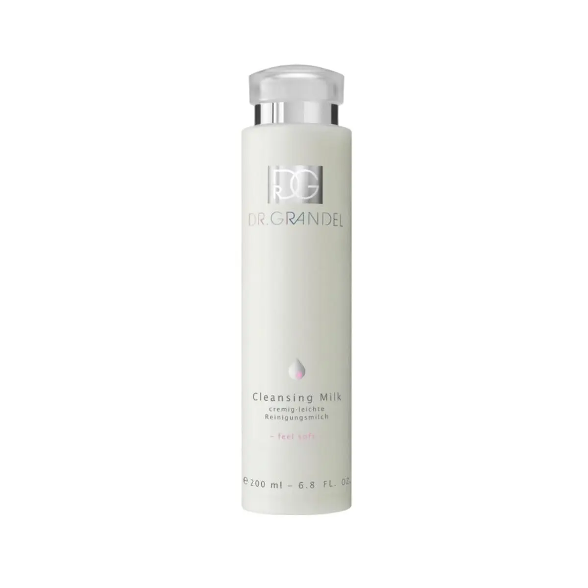 Dr. Grandel Facial Cleansing Milk - 6.76 Fl Oz, Moisturizing, Sensitive Skin Formula with Jojoba Oil for Dry Skin