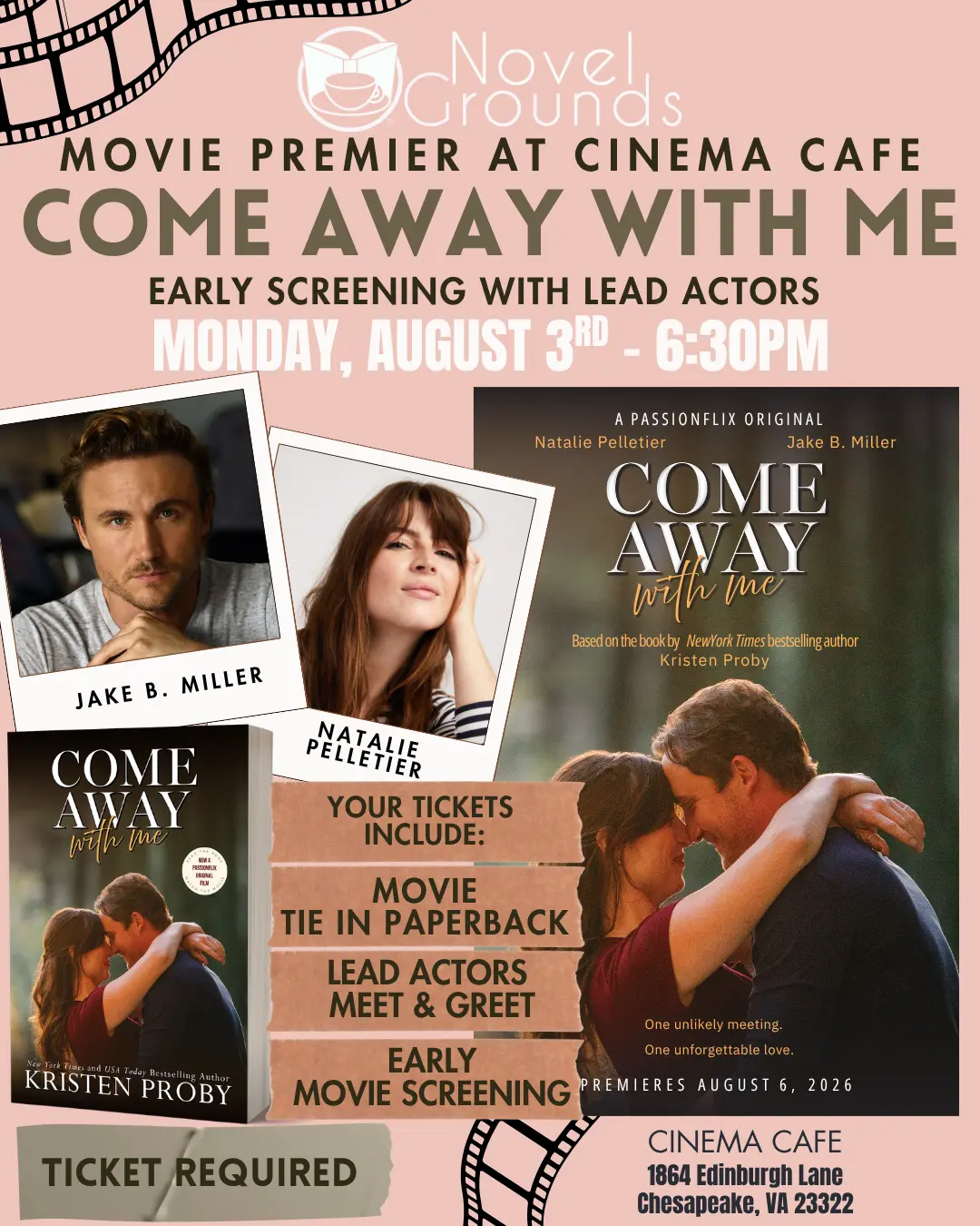 EVENT: Early Screening of Come Away With Me by Kristen Proby