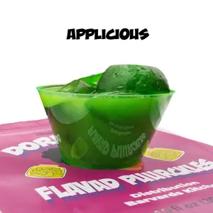 Doreesha FLAVAD Puurckles APLC APPLICIOUS NEW & IMPROVED WITH CRUNCH Sweet Tangy Sour Snack Apple Flavored Chunks Made with Vinegar & Artificial Flavors- THE VINEGAR SMELL IS LOU