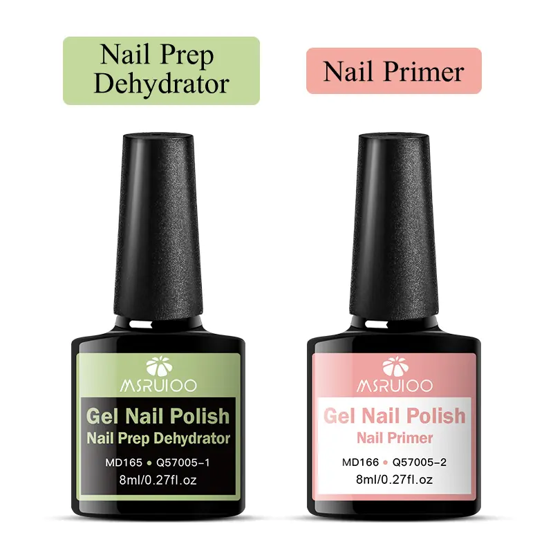 MSRUIOO 8ml Nail Dehydrator Gel, Nail Primer Gel, Nail Care, Nail Polish Treatment, Nail Art, Manicure, Long Lasting Enhances Adhesion, Suitable for Acrylic & UV LED Gel Nail Polish, Base Coat Nails, Nail Care Solution