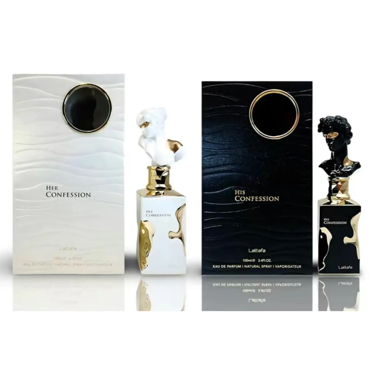 Latafa His Confession Perfume and Her Confession Perfume -Collection set of 2 100ML