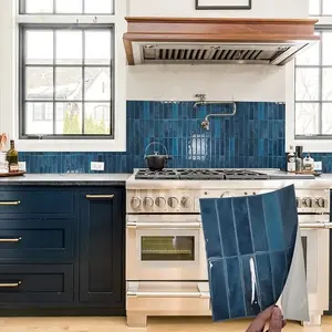 Aadesh Self-Adhesive PET Tile Wall Stickers, Marble Backsplash Wallpaper with Faux Marble Finish, Ready to Tear and Stick, Waterproof, Mildew Resistant, Oil Resistant, Suitable for Interior Walls, Living Room, Kitchen, Bathroom, 9x11.4 inch