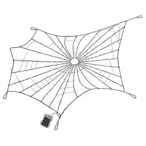 August & Leo 44.5 " LED Teardrop Crystal Spider Web