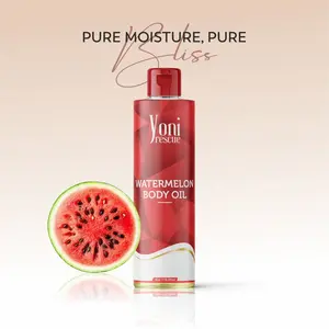 Watermelon Body Oil, 4oz, with Apricot, Jojoba, Avocado Oils & Vitamin E Oil, Fast-Absorbing, Nourishes and Hydrates Skin, Body Care, Fig layer Fragrance Moisturizer