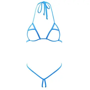 SHERRYLO Micro String Bikini Extreme Sexy Bikinis Sets for Women Tiny String Bottom Mini Microkini Tanning Swimsuits Womens Halter Tannning Buiquini Swimsuit