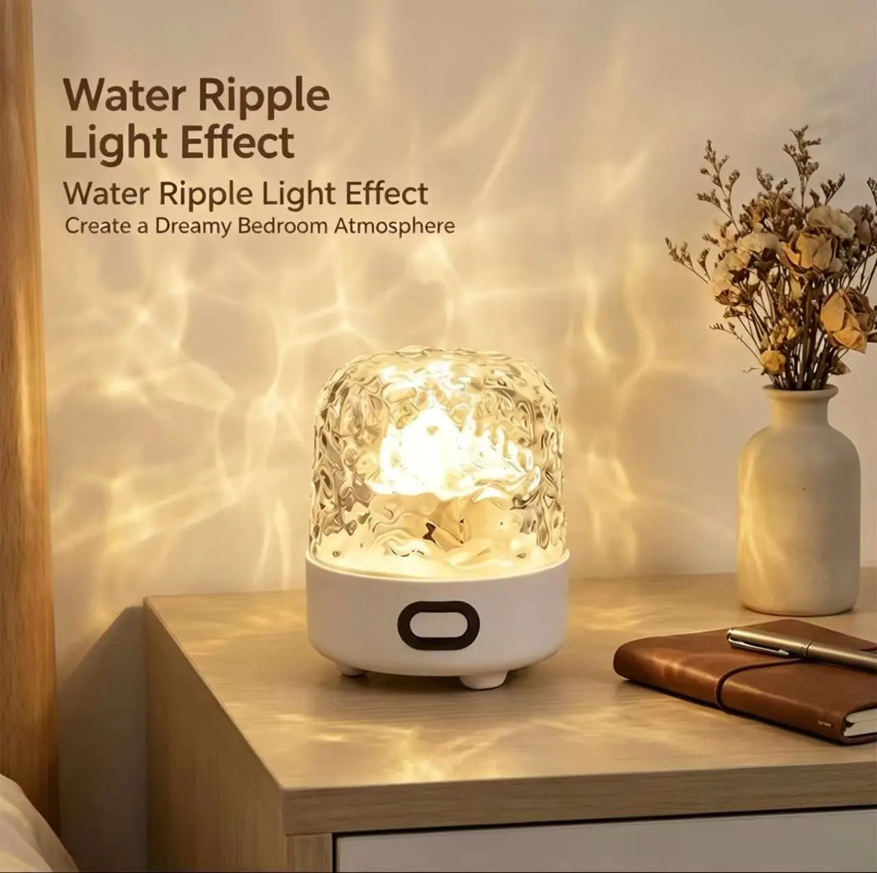 Shower Light with Bluetooth Speaker, Waterproof Shower Lamp with White Noise, 16Colors Ocean Wave Projector Light with Remote & Touch Control, Music Lamps for Inside Shower Bathroom Bathtub