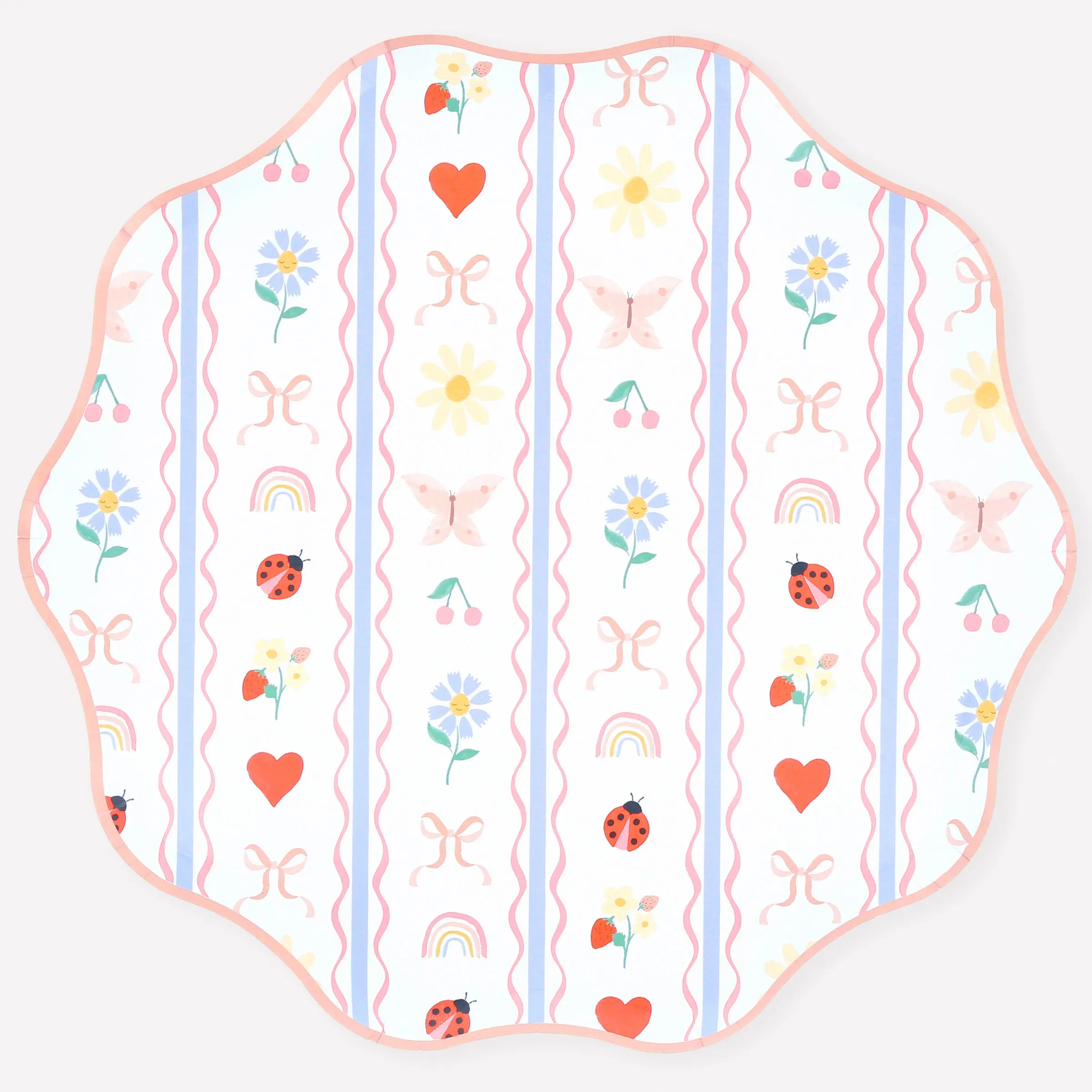 Little Garden Dinner Plates (x 8)
