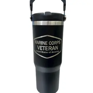 Veteran military 30oz stainless steel water bottles. Army Navy Marines Air Force coast guard drinkeare