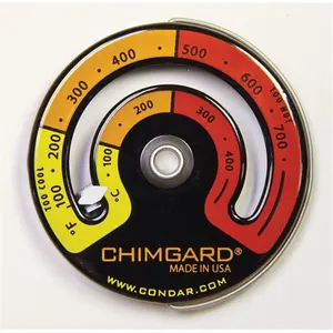 Condar Company 3-4 Chimgard Magnetic Stove Thermometer, Tool, Hardware Detector