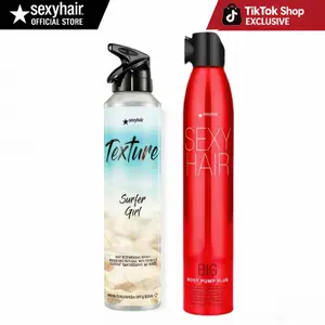 SexyHair Texture Surfer Girl Dry Texturizing Spray & Big SexyHair Root Pump Plus Spray Mousse