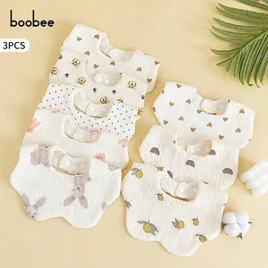 3pcs/5pcs Ultra Soft Infant Baby Bibs, Adjustable Size, Washable Machine Wash, Suitable for Ages 0-3 Years, Newborn Cloth Saliva Towel