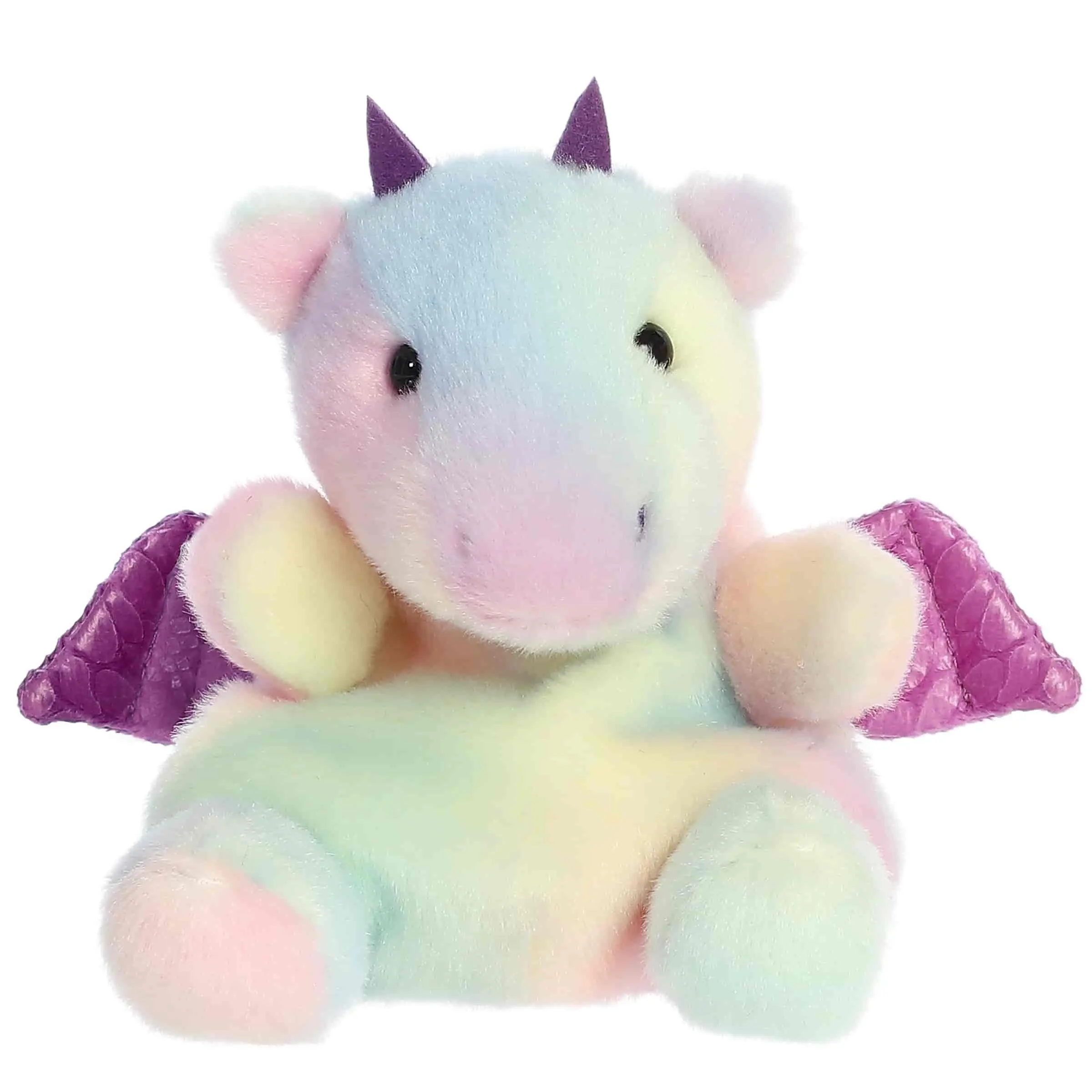 Palm Pals Adorable Aster Dragon 5 inch Multicolor Mini Soft Plush Collectable Stuffed Animal