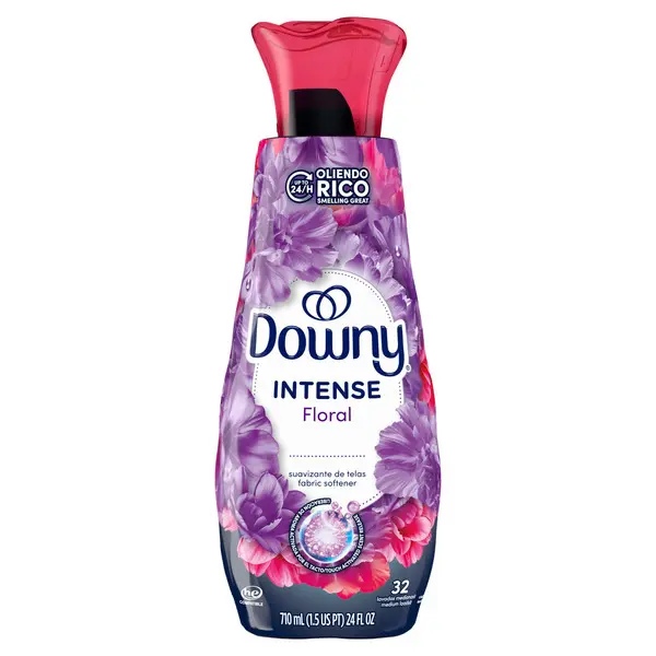 Downy Intense Floral Liquid Fabric Softener, 24 fl oz Bottle, Long-Lasting Floral Freshness