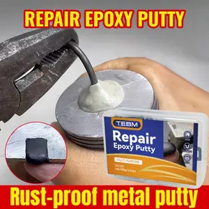 Car Metal Repair Epoxy Putty, Leak Fix for Fuel Tanks, Ab1:1 Mix Epoxy Filler, Fast Drying Waterproof High Temperature Resistant, Crack Repair Agent