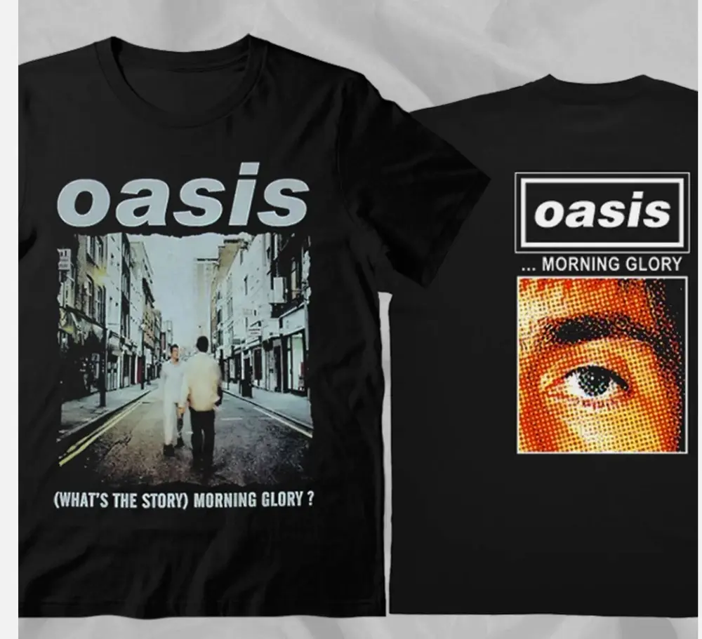 Oasis What’s the Story Morning Glory Retro 1994 Double Sided T-Shirt