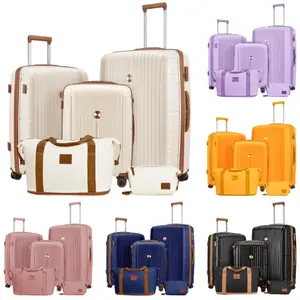 5-Piece Affordable Luggage Set, Hard Shell Lightweight Durable Travel Suitcase Set,Silent Spinner Wheels,TSA Lock,Scratch-resistant