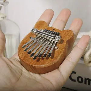 Mini Wooden Kalimba, Portable 8-Key Mini Kalimba, Exquisite Finger Thumb Piano, Marimba Musical Good Accessory Pendant Gift, Kalimba Instrument
