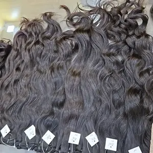 Pure Raw Indian Natural Wave Bundles - Dark Brown Hair, Natural Waves, Soft and Lively Texture