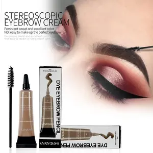 Long-Lasting Waterproof Eyebrow Gel, Easy-To-Apply Liquid Brow Wax, Available in Multiple Colors, Non-Fading Eyebrow Cream