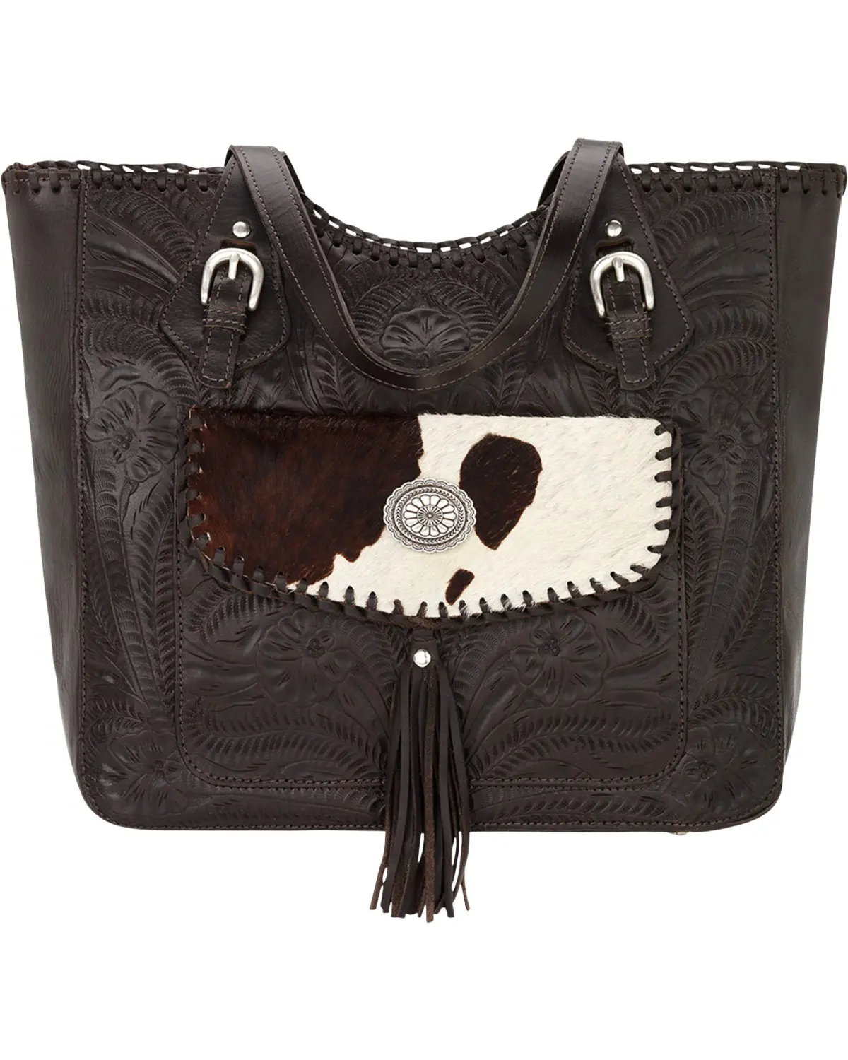 American West Women's Chocolate Annie'S Secret Concealed Carry Tote Bag - 1850965
