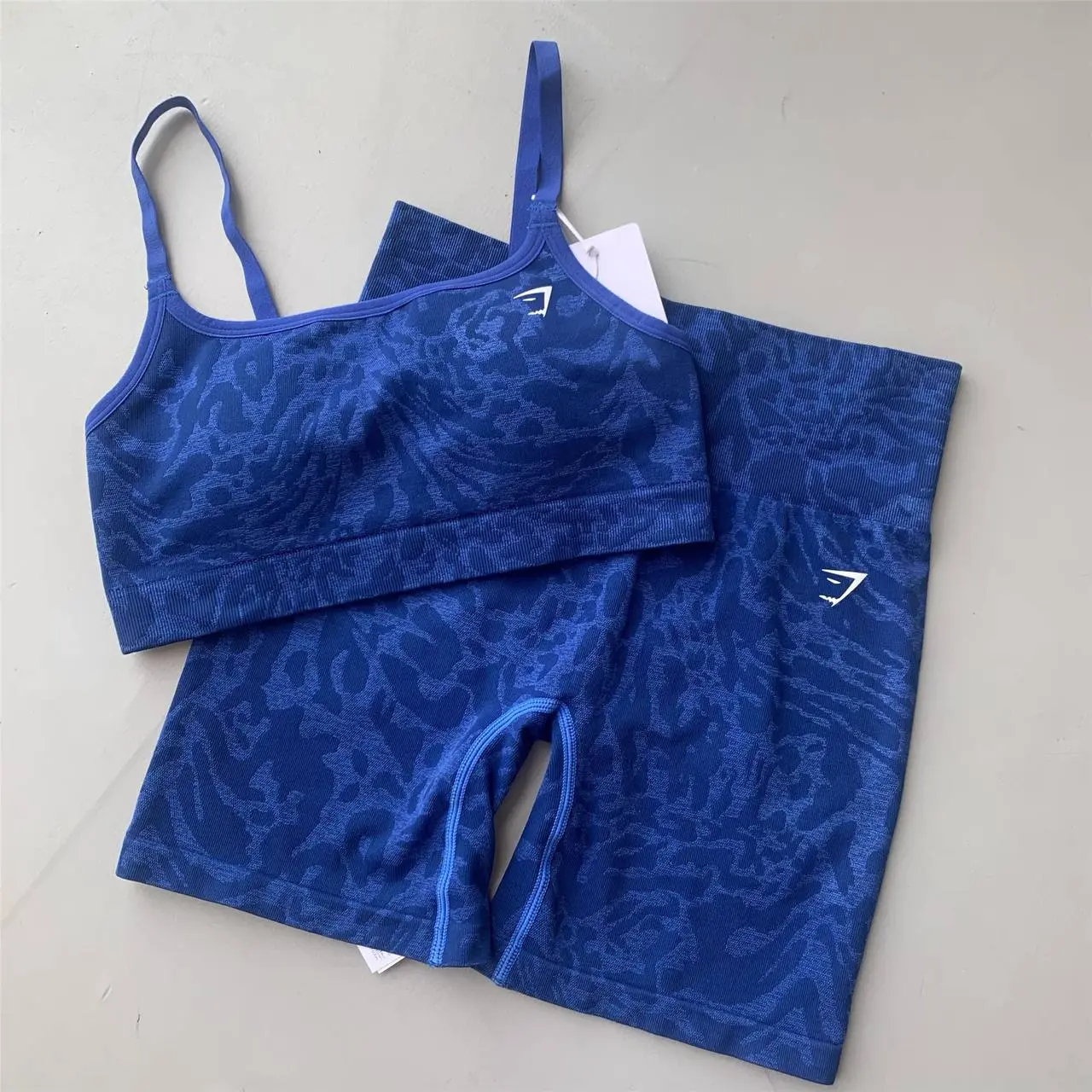 Set sports bra and shorts, women's set, gift for her, sportswear set (with logo)