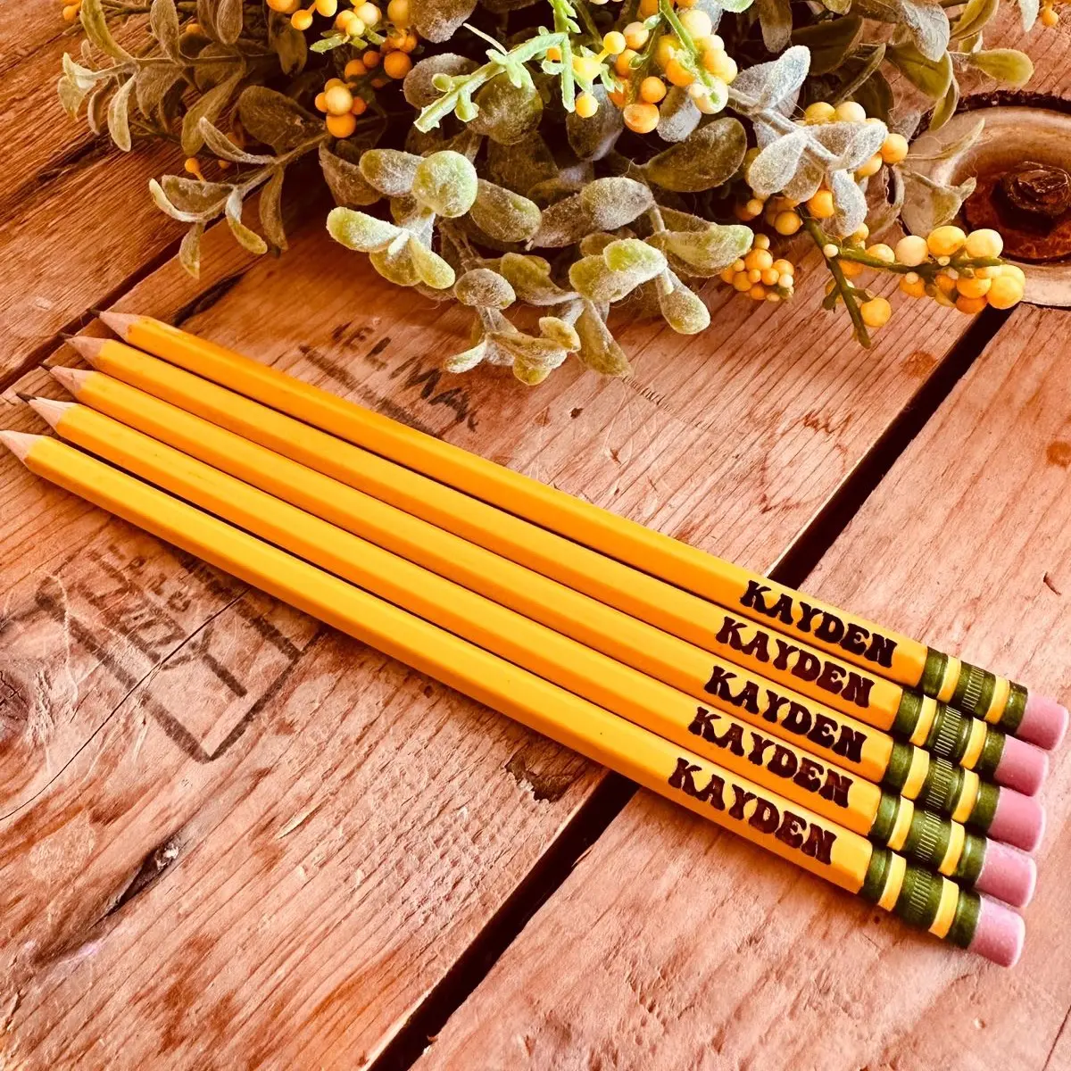 Back to school personalized pencils Back to school personalized pencils