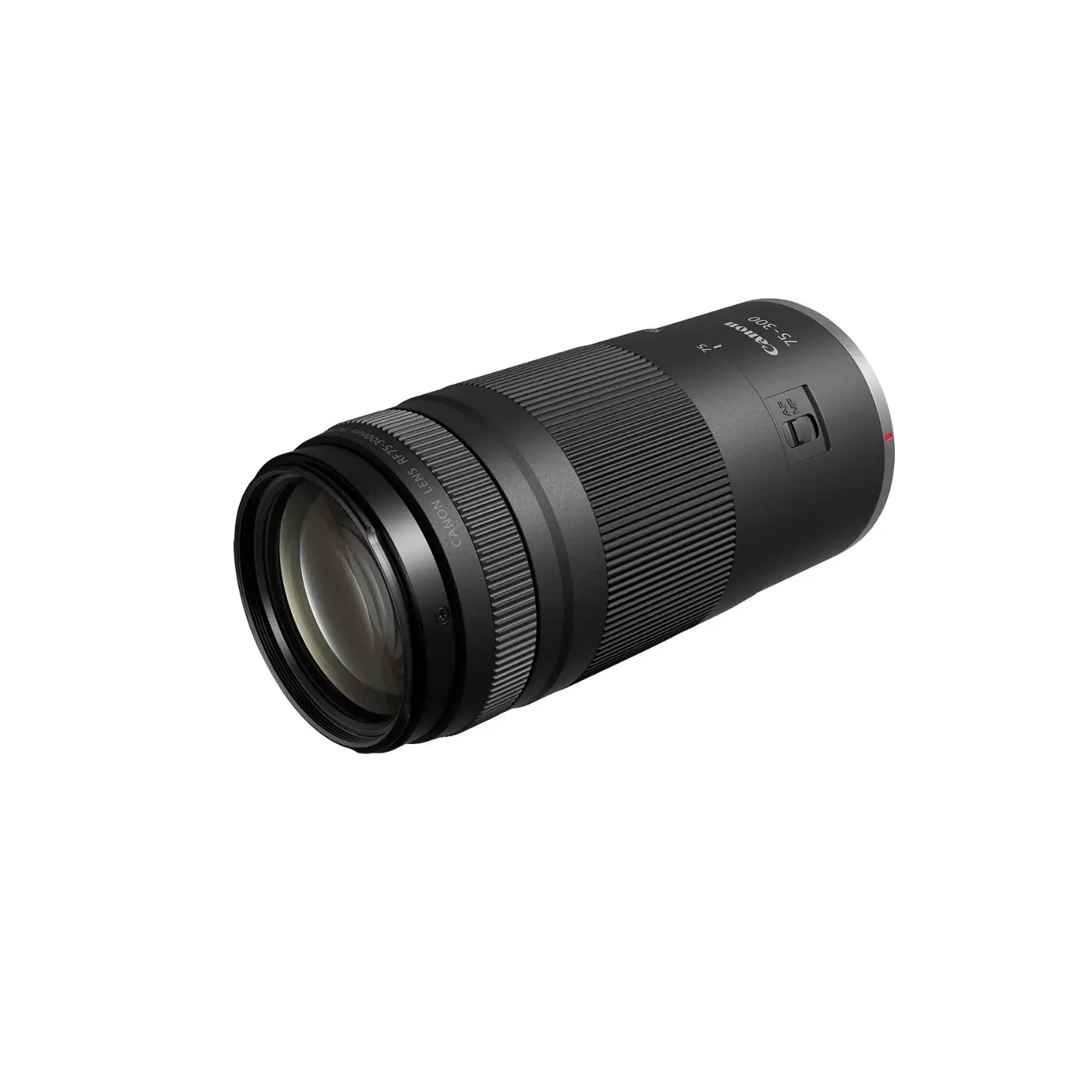 Canon RF 75-300mm f/4-5.6 Compact Telephoto Zoom Lens for RF Mount - APS-C Compatible (Black)
