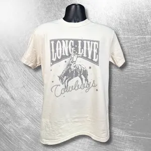 Long Live Cowboys – Vintage Western Tee DTG Printed