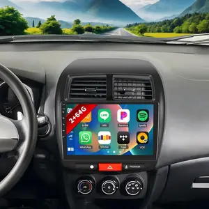 [2+64G] Android 15 Car Stereo for Mitsubishi Outlander Sport 2011-2017/ASX 2013-2015/RVR 2011-2017 with Wireless Carplay,10.1 Inch Touch Screen Car Radio with Mirror Link GPS WiFi Bluetooth FM/RDS