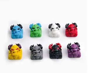 Bull v2 Artisan Keycap Replica - Custom Resin Keycap for Mechanical Keyboards - Cherry MX Compatible