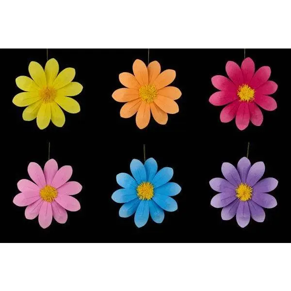 15.75"DIA 6 Asst Colors      Felt Flower     FJ519199