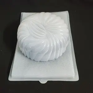 Plastic Mold Round Textured Design (1L)