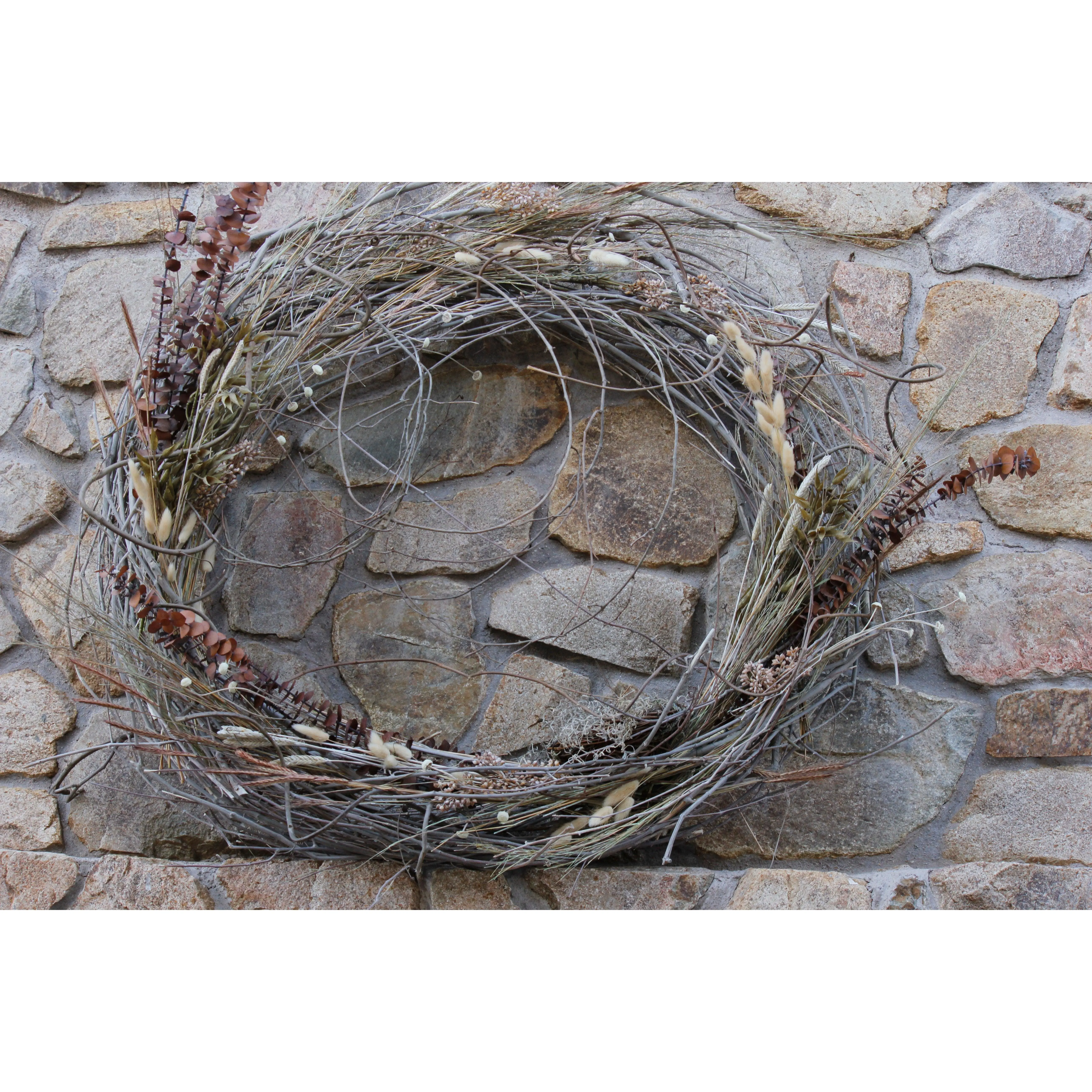 26"x26"x6" Dried Floral Grapevine Wreath