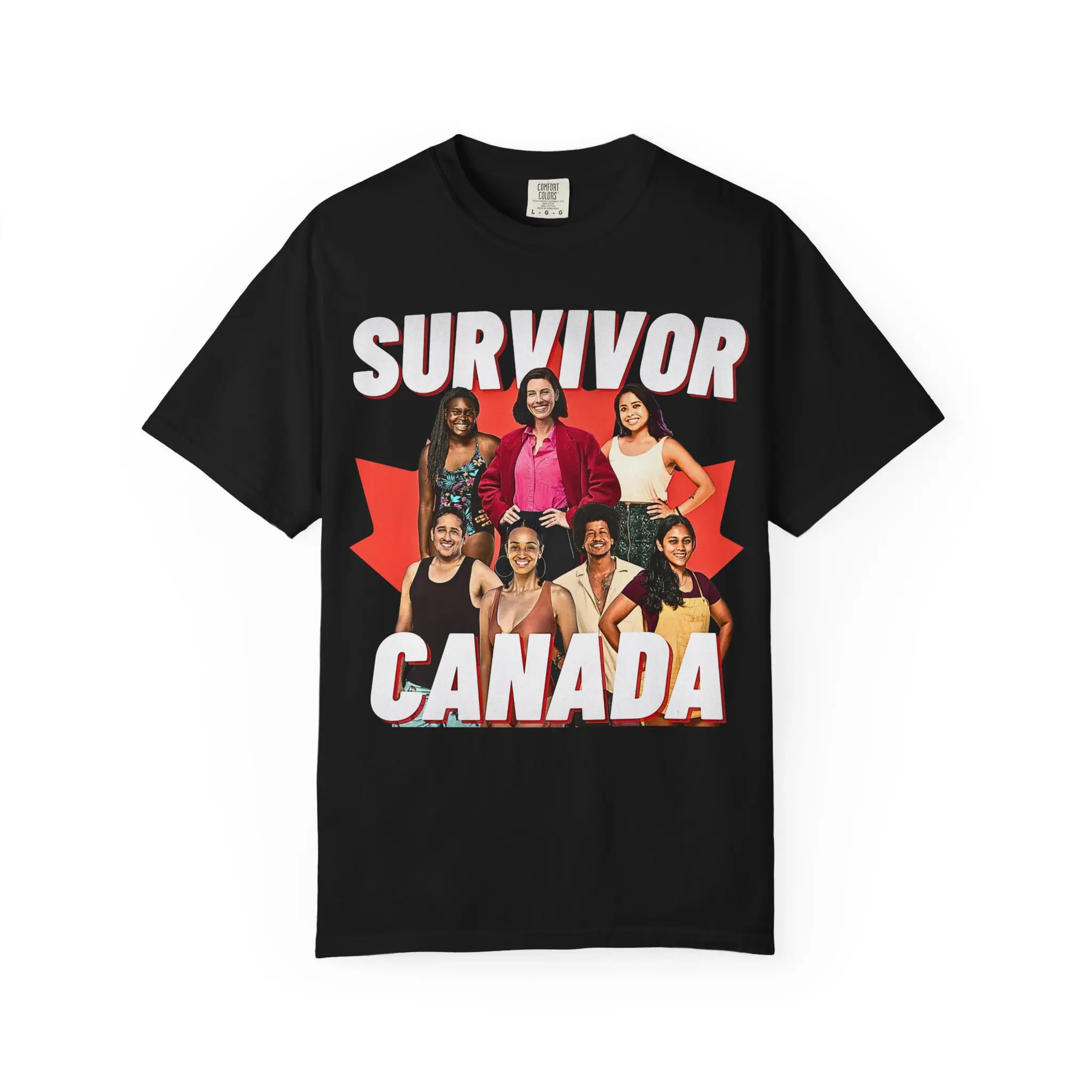 Canadian Survivor Players Vintage Graphic T-Shirt, Comfort Colors Tee, Survivor Fan Gift, Unisex