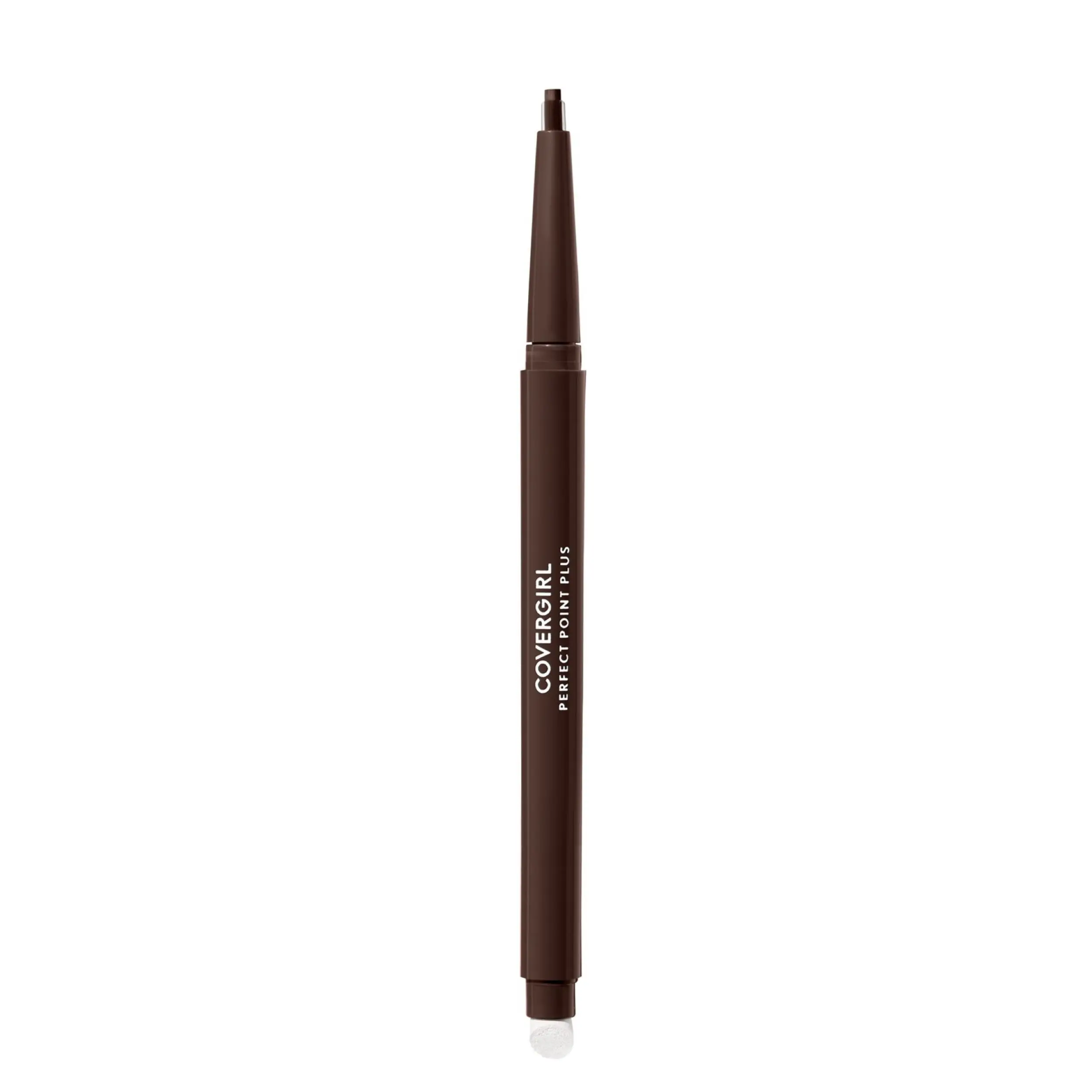 COVERGIRL Perfect Point Plus Eyeliner Pencil in Espresso, Rich Brown All-Day Eye Liner with Built-In Smudger, Cosmetic, Eyeliner Makeup