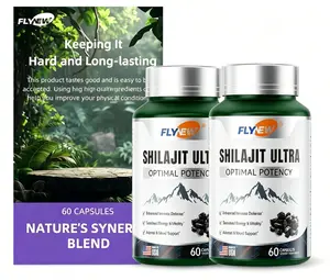 （Pack of 2）FLYNEW Optimal Potency | Shilajit Ultra | Adaptogen Energy Stamina Immune Antioxidants | Made in USA | 60 Capsules