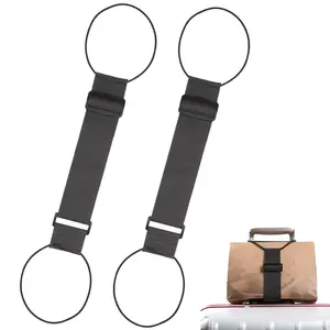 2-Pack Travel Luggage Straps – Easy to Use Add-A-Bag Belt for Luggage Organization