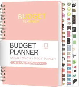 Budget Planner - Monthly Finance Organizer and Expense Tracker Notebook with Bill Organizer Pockets